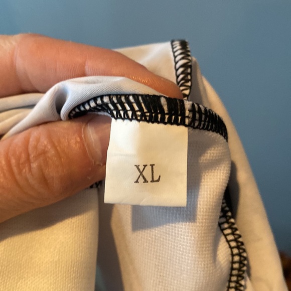 NWOT Black Blue Gold & White Floral One-Piece Bathing Suit - Picture 9 of 10